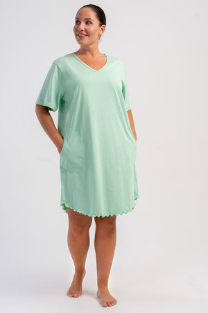 KADIN XXL BIBILALI TUNIK PENYE 507203 - Vienetta1.GrupYESIL