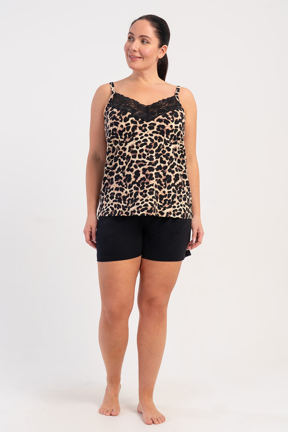 KADIN XXL SORT TAKIM VIENETTA VISCOSE 508036 - Vienetta1.GrupLEOPAR