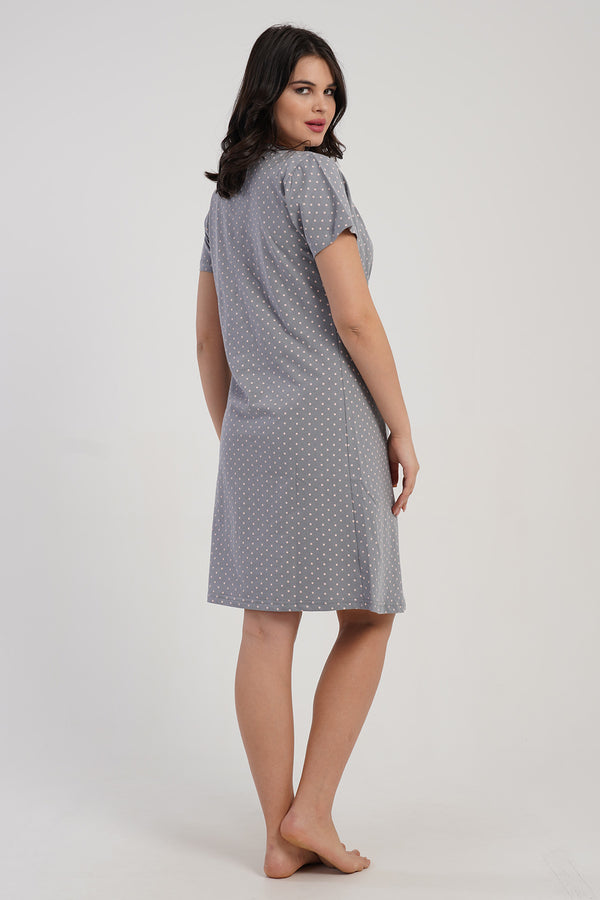 KADIN P.SUPREM DANTELLI FIYONKLU ROBALI KUS KOL HAMILE TUNIK