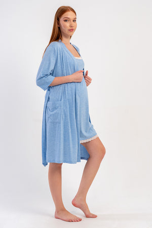 HAMILE SABAHLIK TAKIM SUPREM 509019 - Vienetta1.GrupGRAY MELANGE