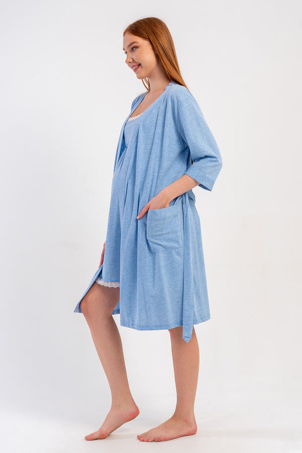 HAMILE SABAHLIK TAKIM SUPREM 509019 - Vienetta1.GrupGRAY MELANGE