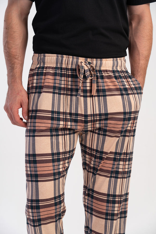 ERKEK TEK ALT PIJAMA SUPREM 510014 - VienettaKAHVEL