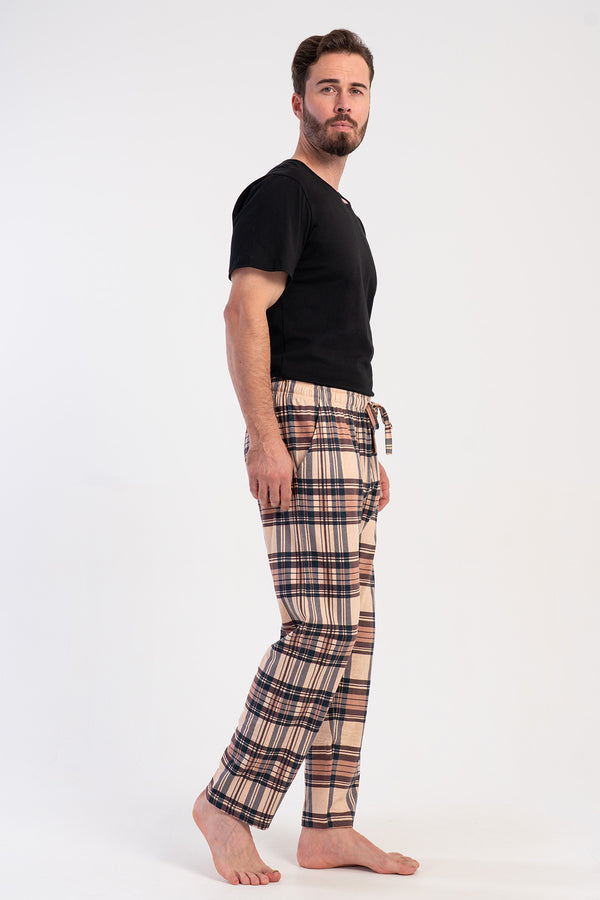 ERKEK TEK ALT PIJAMA SUPREM 510014 - VienettaKAHVEL