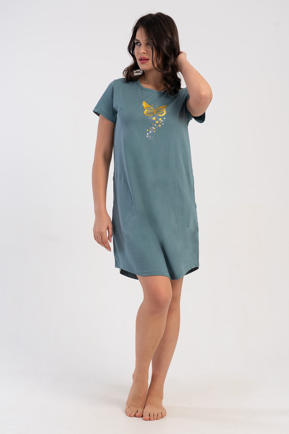 KADIN KISA KOL TUNIK 510034 - Vienetta1.GrupYESIL