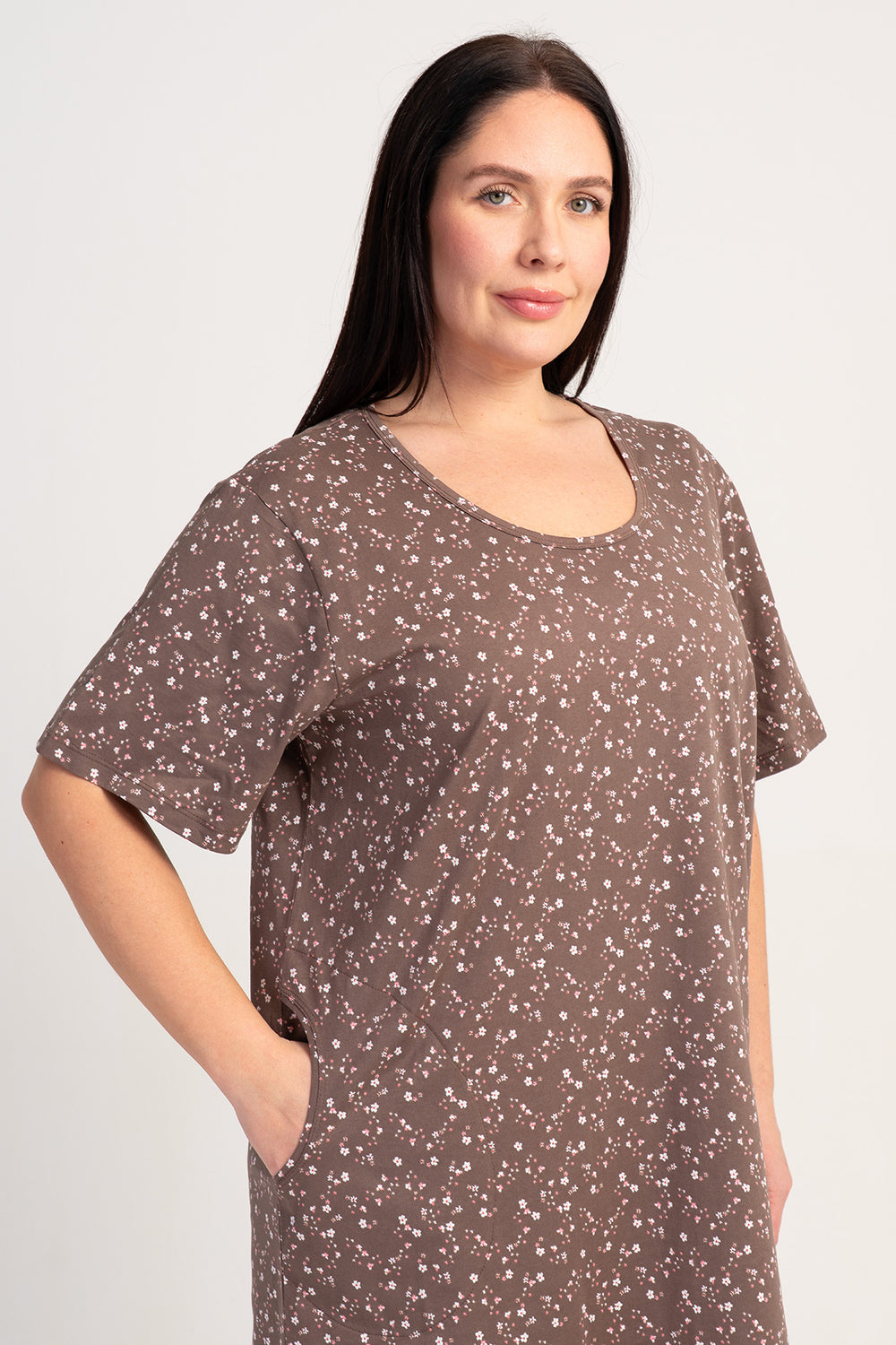 KADIN XXL TUNIK SUPREM 510037 - Vienetta1.GrupKAHVE