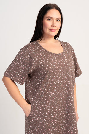 KADIN XXL TUNIK SUPREM 510037 - Vienetta1.GrupKAHVE