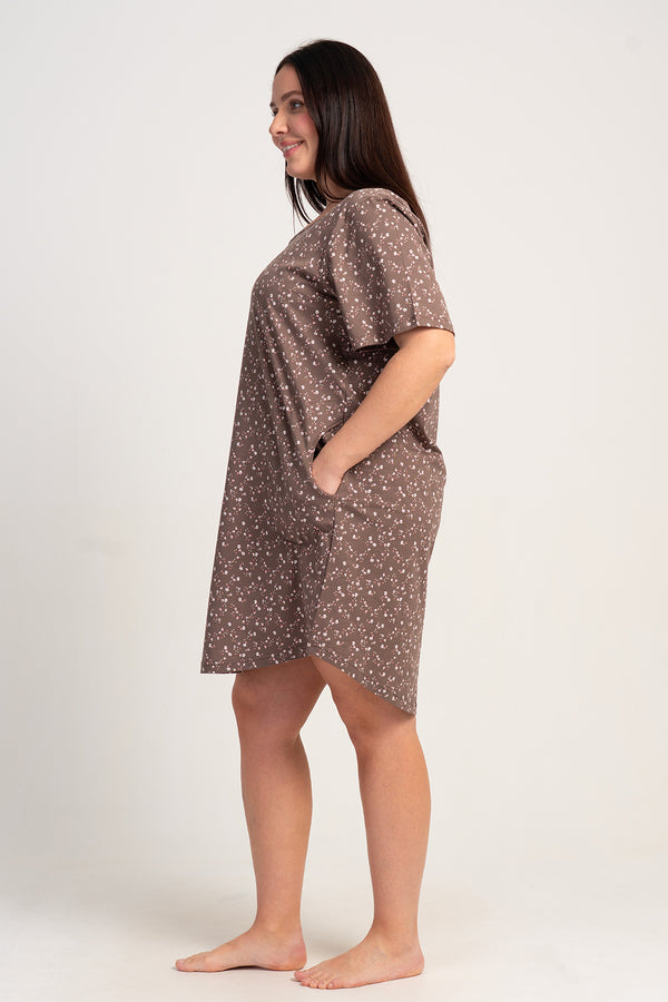 KADIN XXL TUNIK SUPREM 510037 - Vienetta1.GrupKAHVE