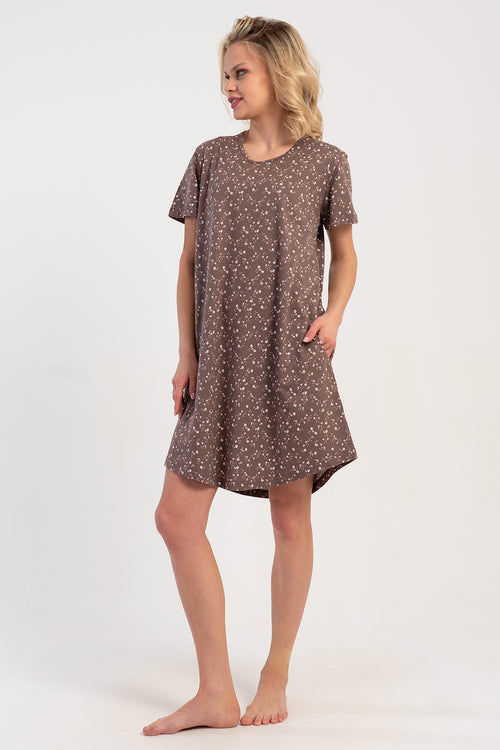 KADIN TUNIK SUPREM 510038 - VienettaKAHVEM