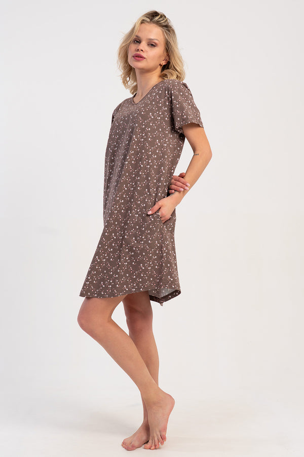 KADIN TUNIK SUPREM 510038 - VienettaKAHVEM