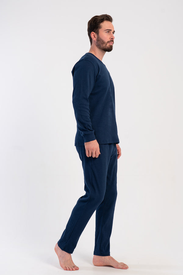 ERKEK PIJAMA TAKIM KASKORSE 510042 - Vienetta1.GrupLACIVERT