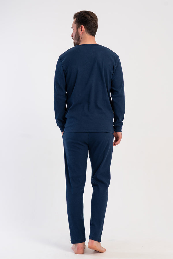ERKEK PIJAMA TAKIM KASKORSE 510042 - Vienetta1.GrupLACIVERT