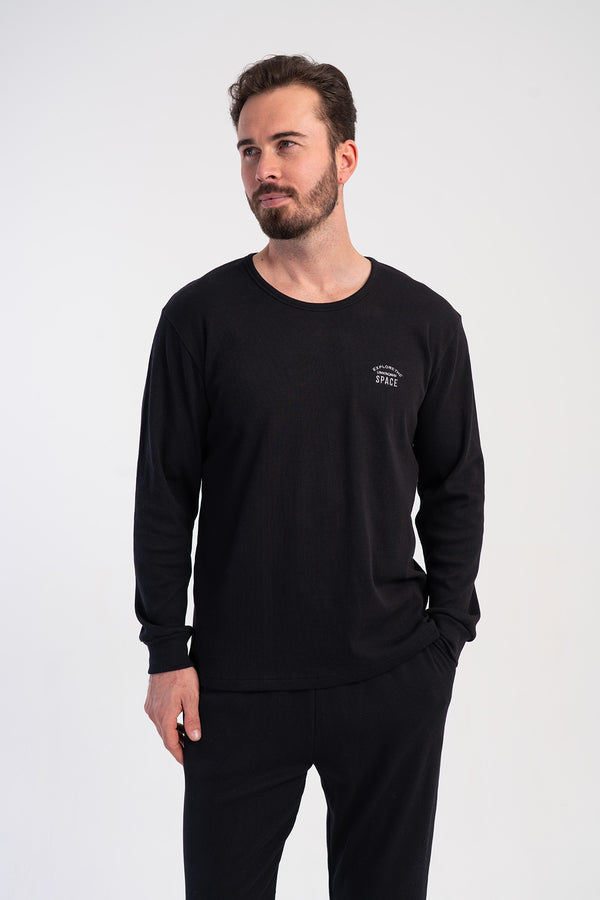 ERKEK PIJAMA TAKIM KASKORSE 510043 - VienettaSIYAHM