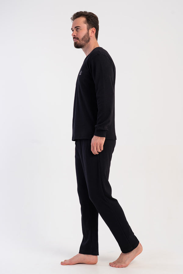 ERKEK PIJAMA TAKIM KASKORSE 510043 - Vienetta1.GrupSIYAH