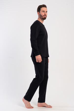 ERKEK PIJAMA TAKIM KASKORSE 510043 - Vienetta1.GrupSIYAH