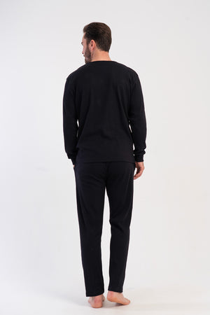 ERKEK PIJAMA TAKIM KASKORSE 510043 - Vienetta1.GrupSIYAH