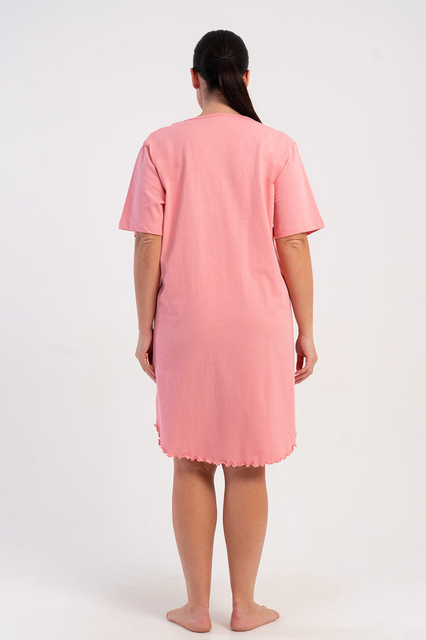 KADIN P.SUPREM XXL BISIKLET YAKA BIBILALI CEPLI KISA KOL TUNIK