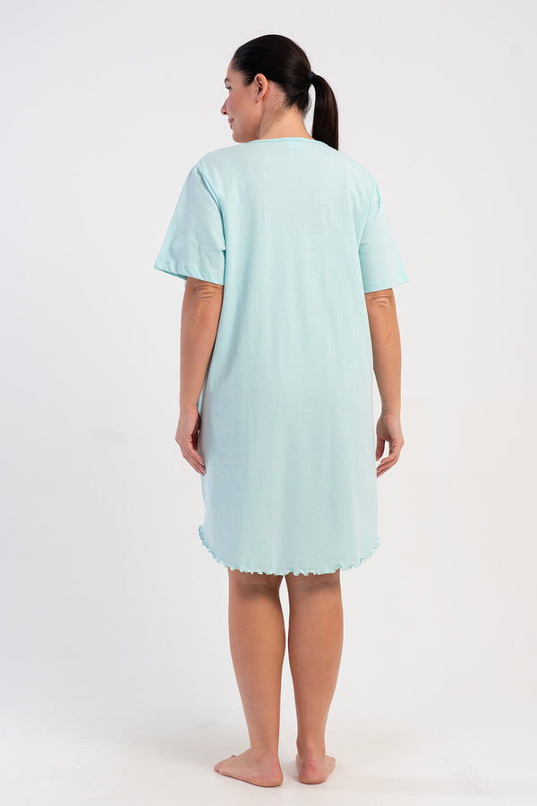 KADIN P.SUPREM XXL BISIKLET YAKA BIBILALI CEPLI KISA KOL TUNIK