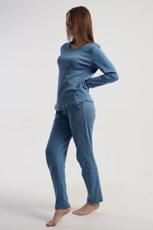 KADIN PIJAMA TAKIM INTERLOK 511013 - Vienetta1.GrupMAVI