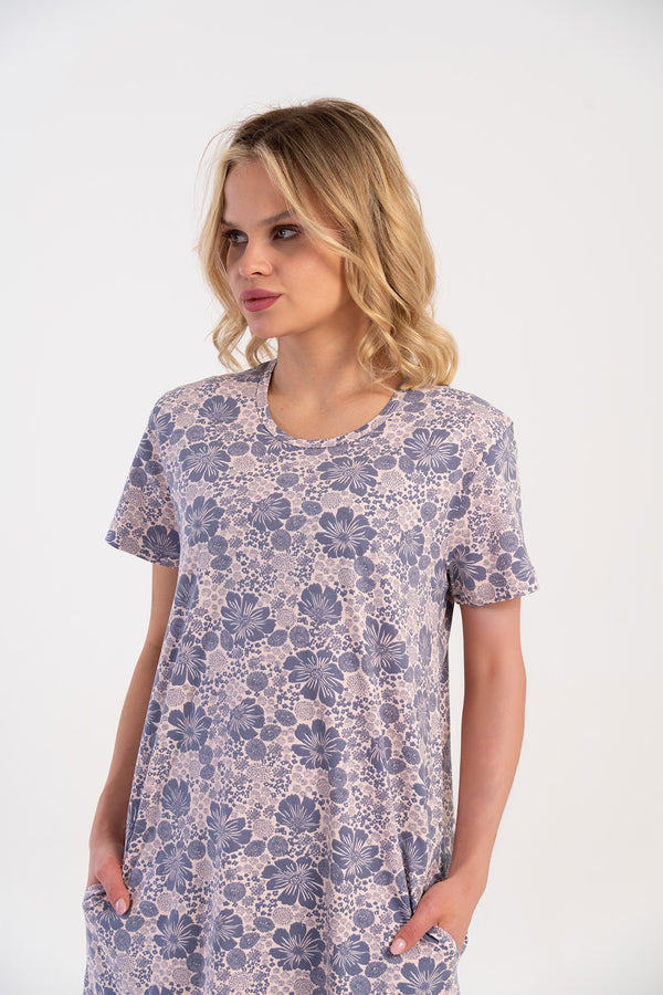 KADIN P.SUPREM O YAKA KISA KOL ETEGI OVAL CEPLI TUNIK