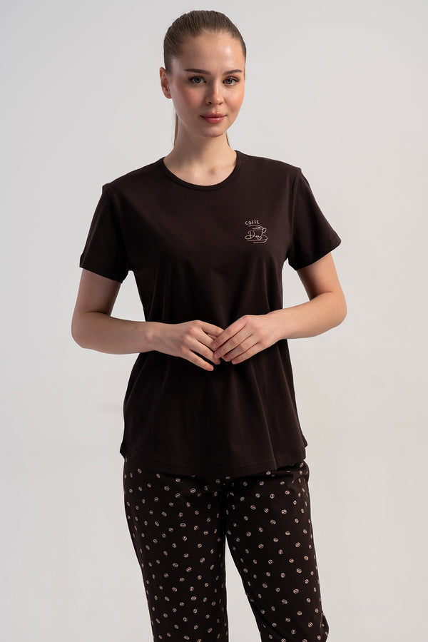 KADIN KISA KOL KAPRI TAKIM SUPREM 511038 - Vienetta1.GrupKAHVE