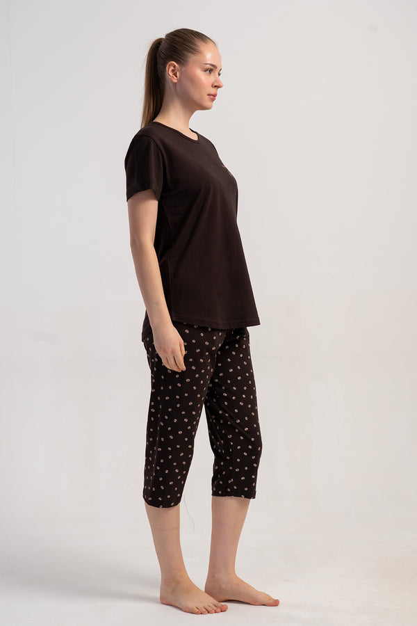 KADIN KISA KOL KAPRI TAKIM SUPREM 511038 - Vienetta1.GrupKAHVE