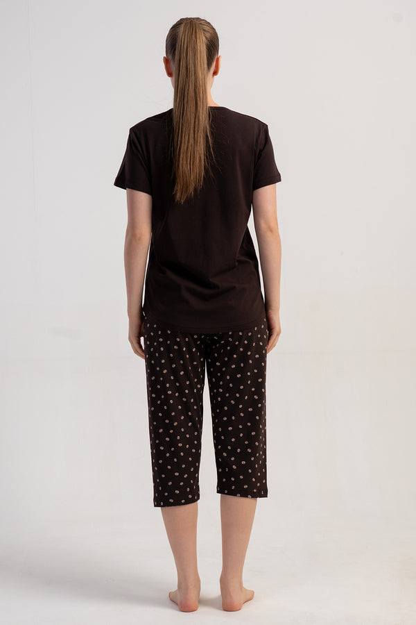 KADIN KISA KOL KAPRI TAKIM SUPREM 511038 - Vienetta1.GrupKAHVE