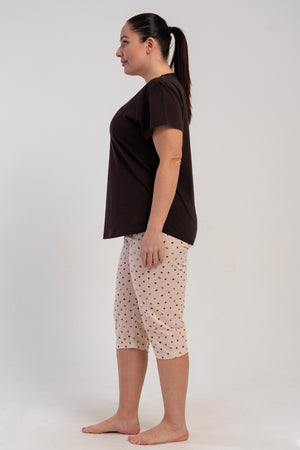 KADIN XXL KISA KOL KAPRI TAKIM SUPREM 511041 - Vienetta1.GrupBEJ