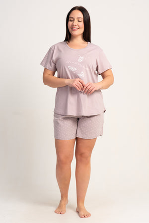 KADIN P.SUPREM XXL O YAKA KISA KOL ETEGI OVAL SORT TAKIM