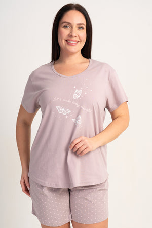 KADIN P.SUPREM XXL O YAKA KISA KOL ETEGI OVAL SORT TAKIM