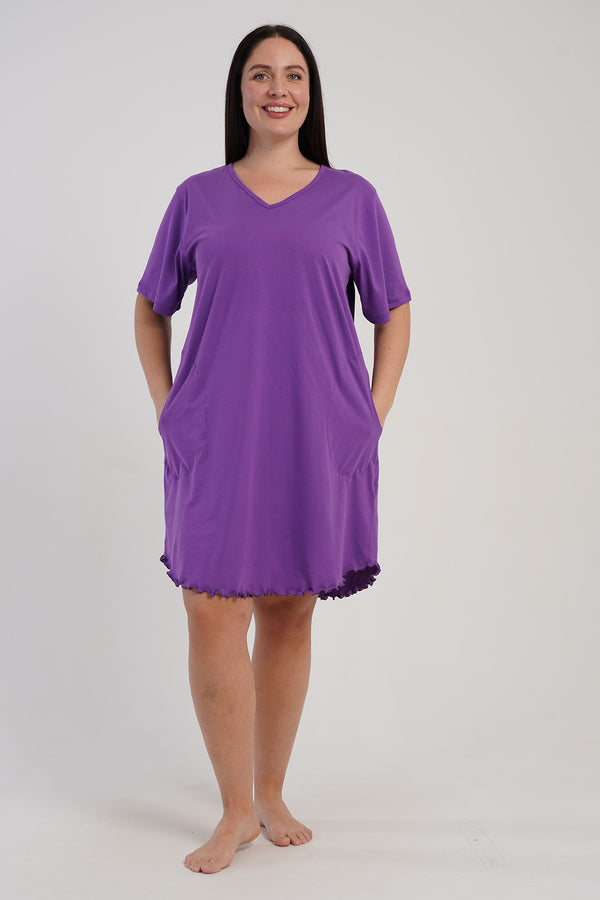 KADIN XXL BIBILALI TUNIK SUPREM 512020 - Vienetta1.GrupMIX:MOR