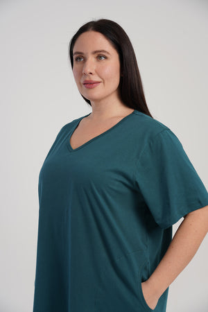 KADIN XXL BIBILALI TUNIK SUPREM 512021 - Vienetta1.GrupMIX:YESIL