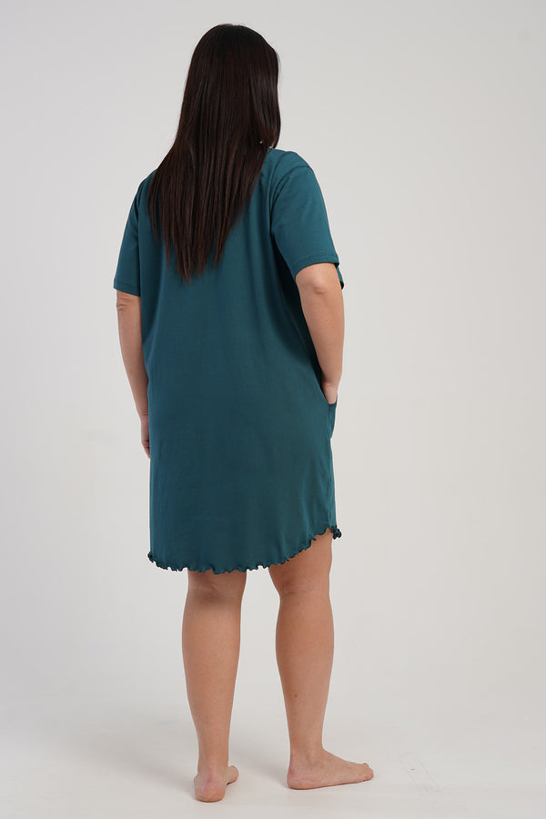 KADIN XXL BIBILALI TUNIK SUPREM 512021 - Vienetta1.GrupMIX:YESIL