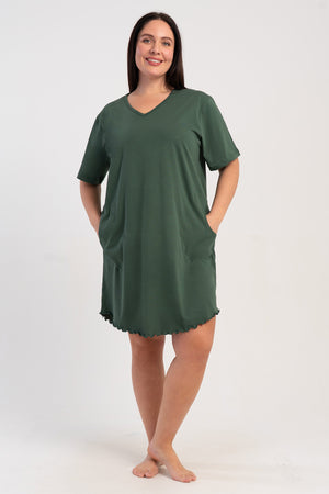 KADIN XXL BIBILALI TUNIK SUPREM 512023 - Vienetta1.GrupMIX:HAKI