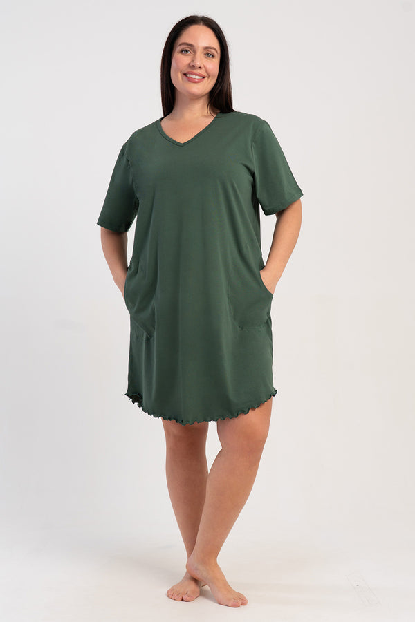 KADIN XXL BIBILALI TUNIK SUPREM 512023 - Vienetta1.GrupMIX:HAKI