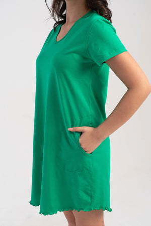 KADIN BIBILALI TUNIK SUPREM 512027 - Vienetta1.GrupMIX:YESIL