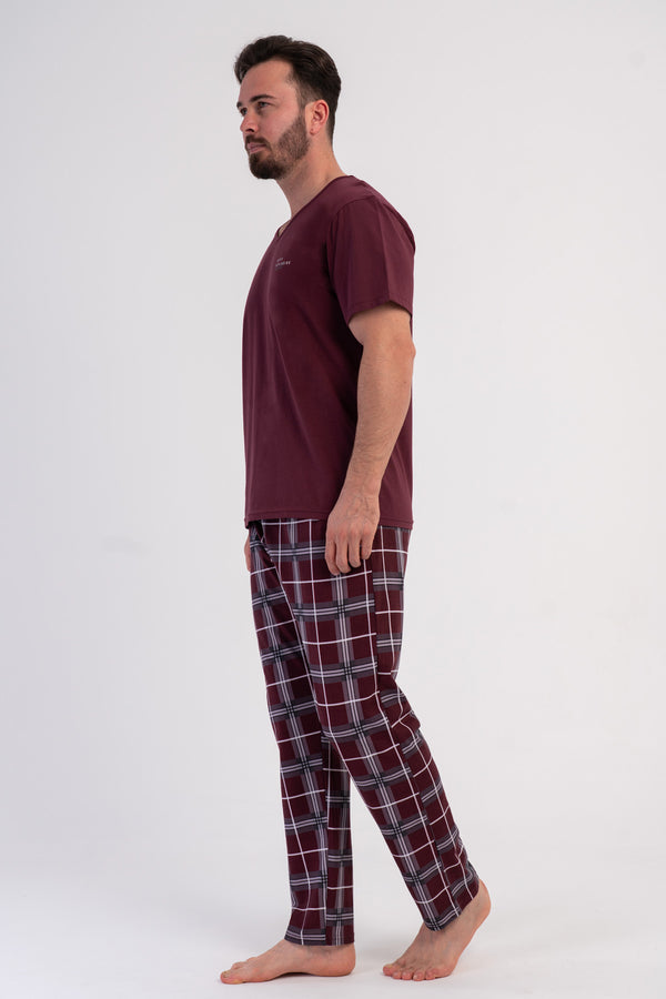CEPLI ERKEK P.SUPREM XXL V YAKA KISA KOL PIJAMA TAKIM