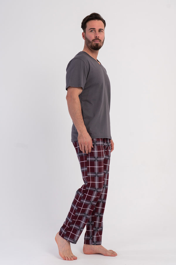 CEPLI ERKEK P.SUPREM XXL V YAKA KISA KOL PIJAMA TAKIM