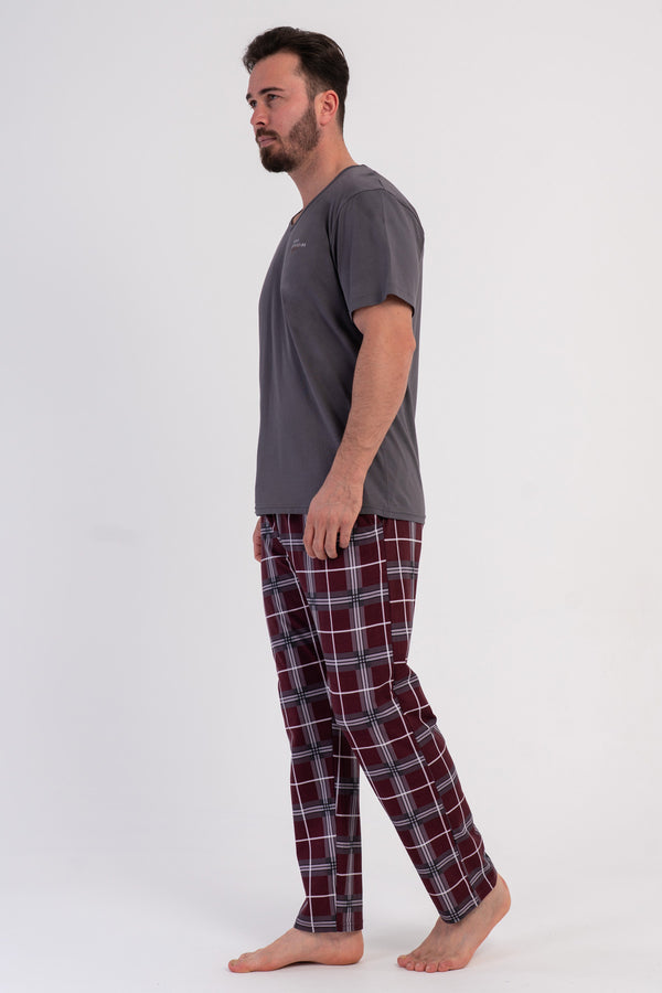CEPLI ERKEK P.SUPREM XXL V YAKA KISA KOL PIJAMA TAKIM