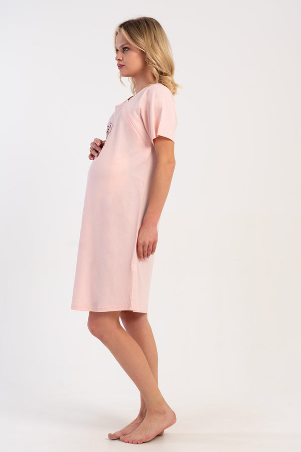 HAMILE TUNIK SUPREM 512044 - Vienetta1.GrupMIX:BABY PINK