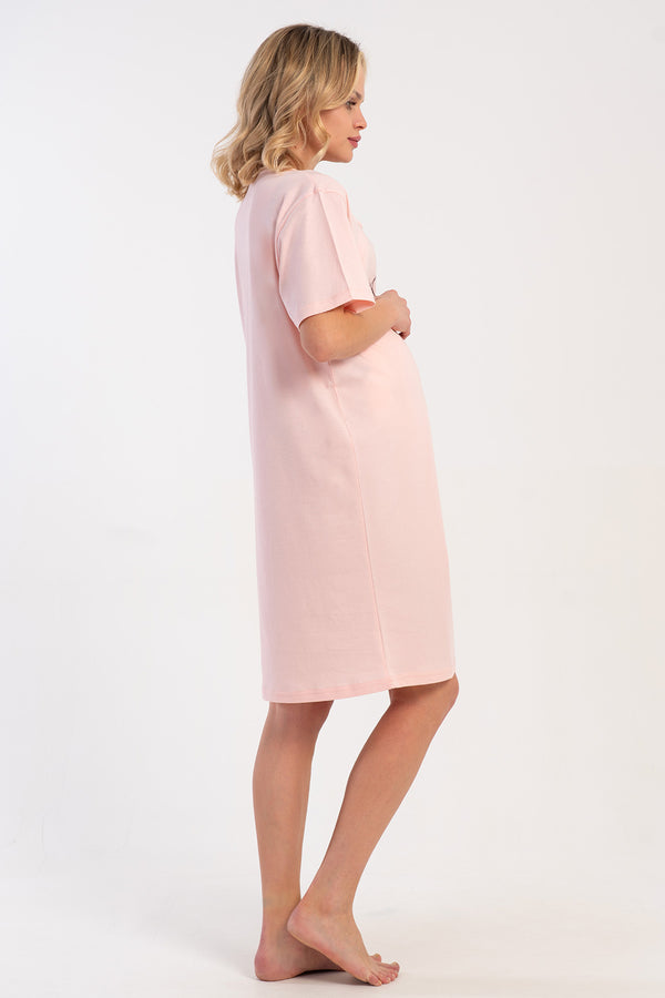HAMILE TUNIK SUPREM 512044 - Vienetta1.GrupMIX:BABY PINK