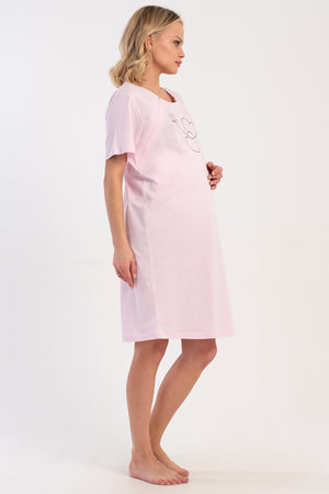 HAMILE TUNIK SUPREM 512045 - Vienetta1.GrupMIX:SOFT PINK