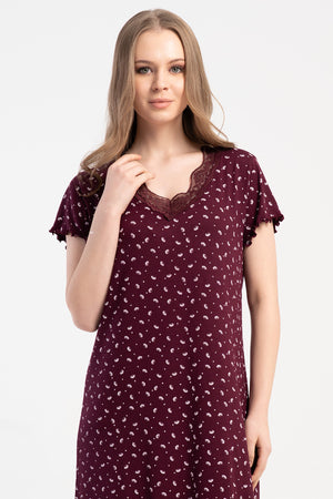 KADIN BIBILALI TUNIK LYC VISKON 512062 - VienettaBORDOS