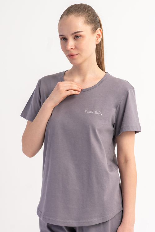 KADIN P.SUPREM O YAKA KISA KOL ETEGI OVAL SORT TAKIM