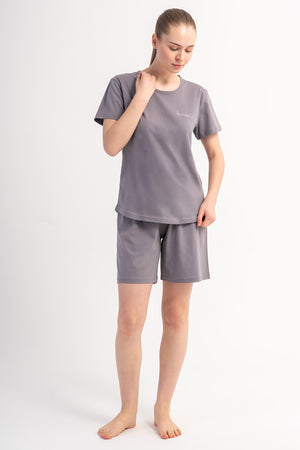 KADIN P.SUPREM O YAKA KISA KOL ETEGI OVAL SORT TAKIM