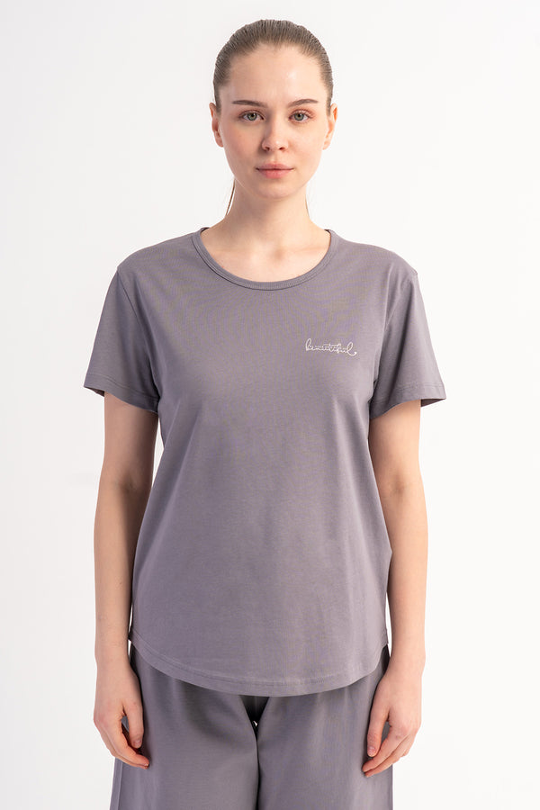 KADIN P.SUPREM O YAKA KISA KOL ETEGI OVAL SORT TAKIM