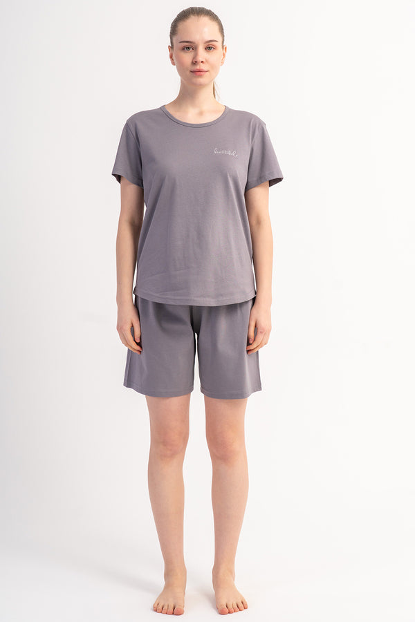 KADIN P.SUPREM O YAKA KISA KOL ETEGI OVAL SORT TAKIM