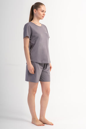 KADIN P.SUPREM O YAKA KISA KOL ETEGI OVAL SORT TAKIM