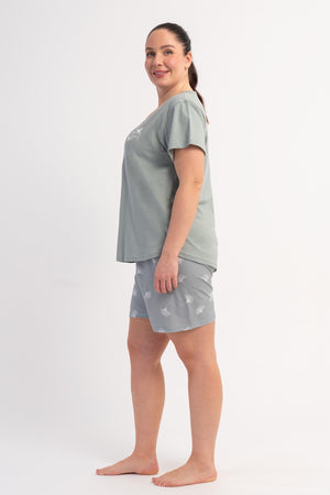 KADIN P.SUPREM XXL O YAKA KISA KOL ETEGI OVAL SORT TAKIM