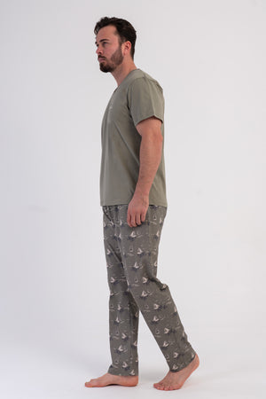 CEPLI ERKEK P.SUPREM XXL V YAKA KISA KOL PIJAMA TAKIM