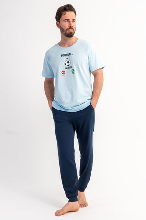 CEPLI ERKEK P.SUPREM XXL BATTAL O YAKA KISA KOL PIJAMA TAKIM